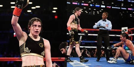 Katie Taylor unifies world title in easily the best fight of her career