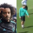 Marcelo pulls off touch of the season in Real Madrid training ground footage
