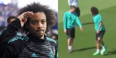 Marcelo pulls off touch of the season in Real Madrid training ground footage