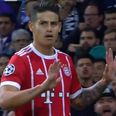 Brave Real Madrid fan dared to applaud James Rodriguez goal