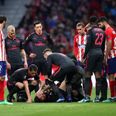 Laurent Koscielny discovers the worst news as injury is confirmed