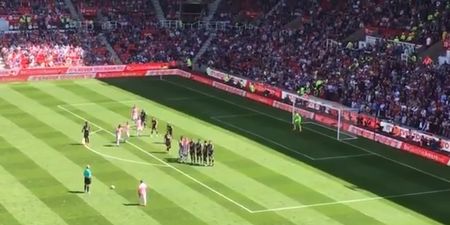 Xherdan Shaqiri scores an inch-perfect free kick for Stoke