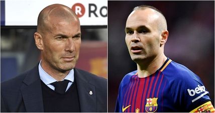 Zinedine Zidane went to impressive lengths to give Andres Iniesta a personal farewell