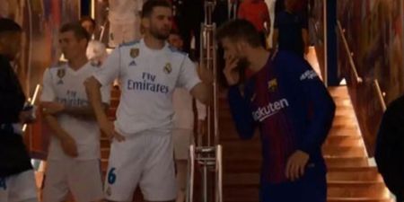 Nacho was really disgusted at Gerard Pique’s half-time tunnel chat