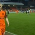 Willo Flood’s manager protects him after red card outburst