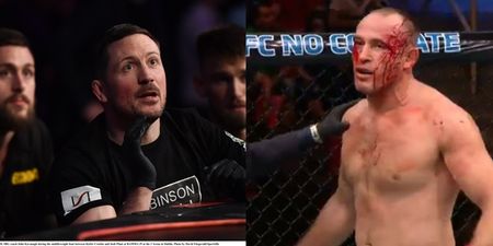 John Kavanagh’s reaction to extremely rare UFC finish really says it all