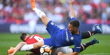 Supporters all said the same thing immediately after Phil Jones’ tackle on Eden Hazard