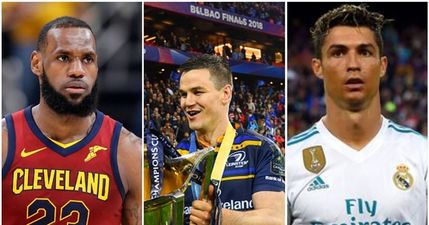 LeBron James, Johnny Sexton and Cristiano Ronaldo all look to join the 40 club