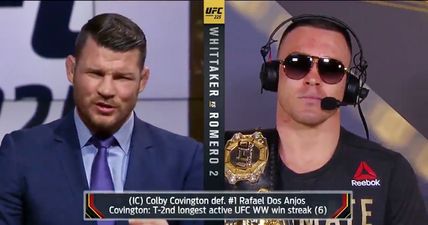 Michael Bisping tears into Colby Covington on live TV after interim title win