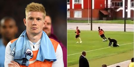 Fans reckon Kevin De Bruyne has an issue with Adnan Januzaj after shocking tackle