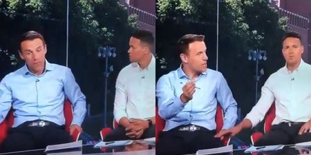 Phil Neville managed to seriously wind up Jermaine Jenas in half-time argument