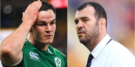 Michael Cheika reaction to Johnny Sexton question didn’t go unnoticed