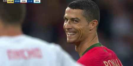 Cristiano Ronaldo’s smirk at Nacho after his penalty didn’t go unnoticed