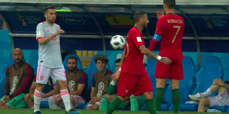 Cristiano Ronaldo gets last laugh after gloriously petty incident with Jordi Alba