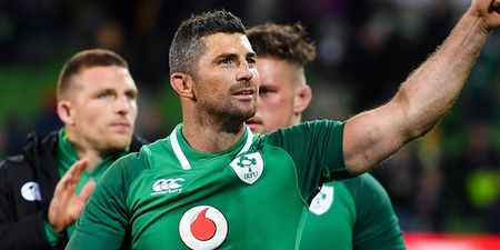 Rob Kearney’s 22nd minute encounter with Michael Hooper was telling