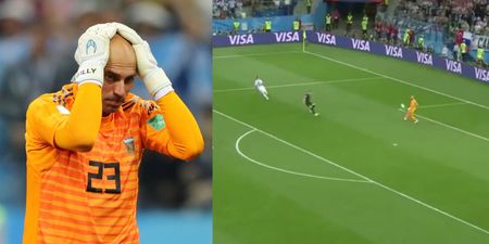WATCH: Willy Caballero shits a brick before his error was even punished