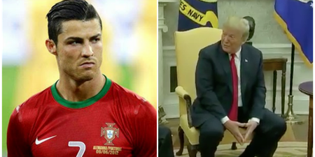 Donald Trump has been hearing a lot of good things about Christian Ronaldo