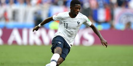 Ousmane Dembele has found an ideal way of passing the time at the World Cup