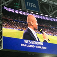 Confusion ensues as Wes Brown is named as a ‘FIFA Legend’ at England vs Colombia