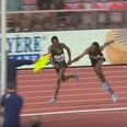 Ethiopian runner pulls down compatriots’ shorts as they jostle for 5000m lead