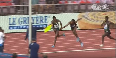 Ethiopian runner pulls down compatriots’ shorts as they jostle for 5000m lead