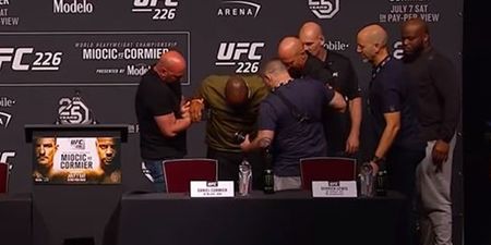 Hard Daniel Cormier fall at UFC press conference caused a lot of worry