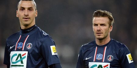 David Beckham hastens to remind Zlatan Ibrahimovic of their pre-match wager