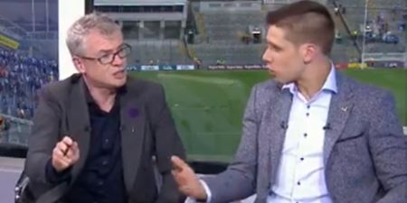 Lee Keegan struggled to get a word in with Joe Brolly on The Saturday Game