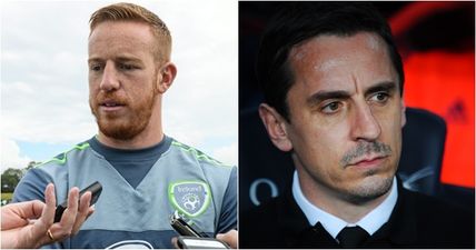 Gary Neville hits back at Motherwell boss’ Adam Rooney comments