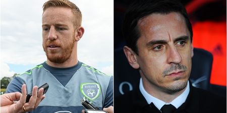 Gary Neville hits back at Motherwell boss’ Adam Rooney comments