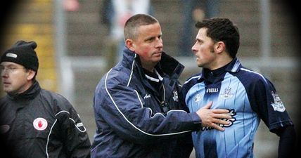 There’s a good reason why Pillar Caffrey bundled Alan Brogan into the stands during ‘Battle of Omagh’