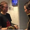Katie Taylor comforts starstruck challenger Kimberly Connor
