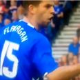 Jon Flanagan is already throwing himself about for Rangers