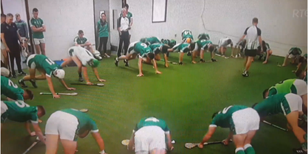 Rare glimpse given of Limerick’s warm-up from inside dressing room
