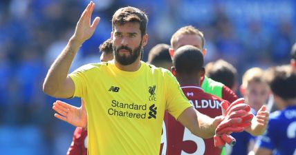 Liverpool goalkeeper Alisson exchanged words with teammate after howler