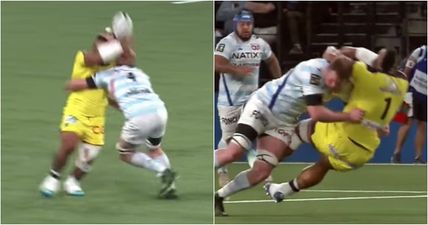 Donnacha Ryan lays out 20-stone ‘Tongan Bear’ with ferocious tackle