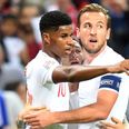 Marcus Rashford scores against Spain after stunning pass from Luke Shaw