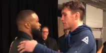 Touching moment after UFC228 really shows the class of Tyron Woodley