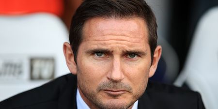 Frank Lampard sent to the stands during Derby’s loss to Rotherham