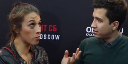 Joanna Jedrzejczyk embarrasses reporter after asking her ‘stupid’ Conor McGregor question