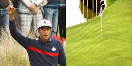 Tony Finau breaks European hearts with luckiest bounce of the Ryder Cup
