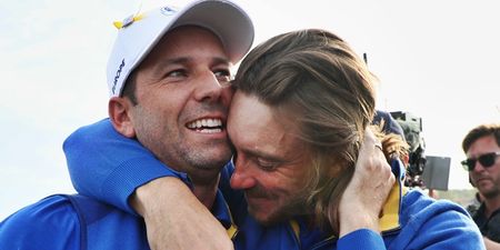 Sergio Garcia couldn’t resist a cheeky dig after Ryder Cup triumph