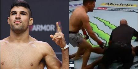 Vicente Luque absolutely stiffens UFC debutant on two weeks notice