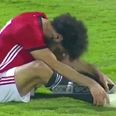 Mo Salah scores for Egypt directly from a corner but withdraws with injury