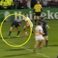 Johnny Sexton pulls off remarkable between the legs pass to assist James Lowe try