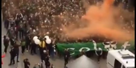 Celtic fans take over the streets of Leipzig before Europa League tie