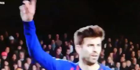 Gerard Pique tells the Nou Camp to shut up in defence of his biggest rival