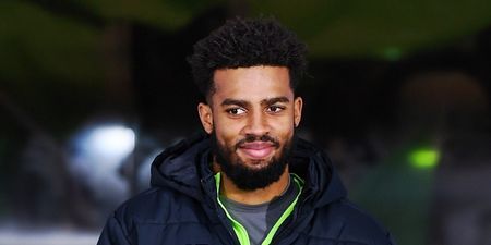Supporters take pity on Cyrus Christie for first half performance against Denmark