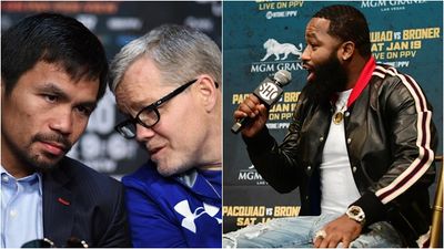 Adrien Broner makes tasteless Freddie Roach joke at press conference with Manny Pacquiao