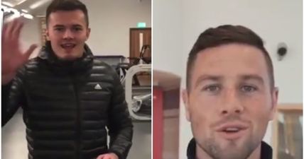 Jacob Stockdale takes the piss out of John Cooney’s trickshot challenge